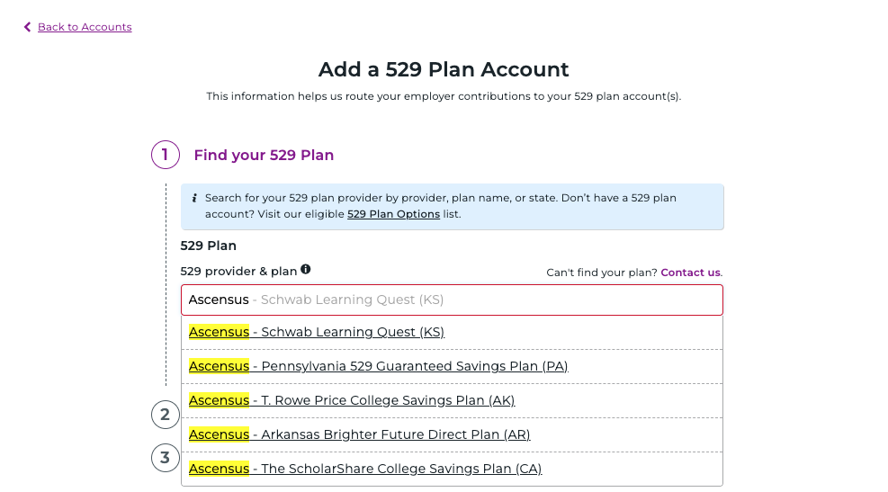 Searching for your 529 plan provider