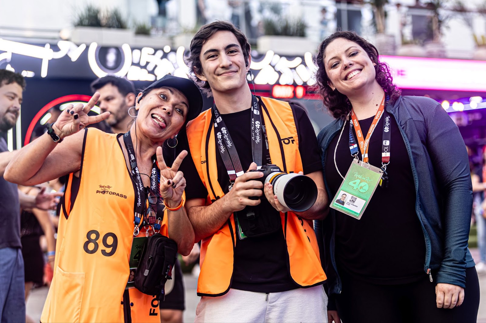 Fotógrafos Fotop durante o Rock in Rio