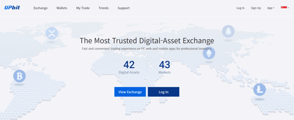 Upbit Homepage 