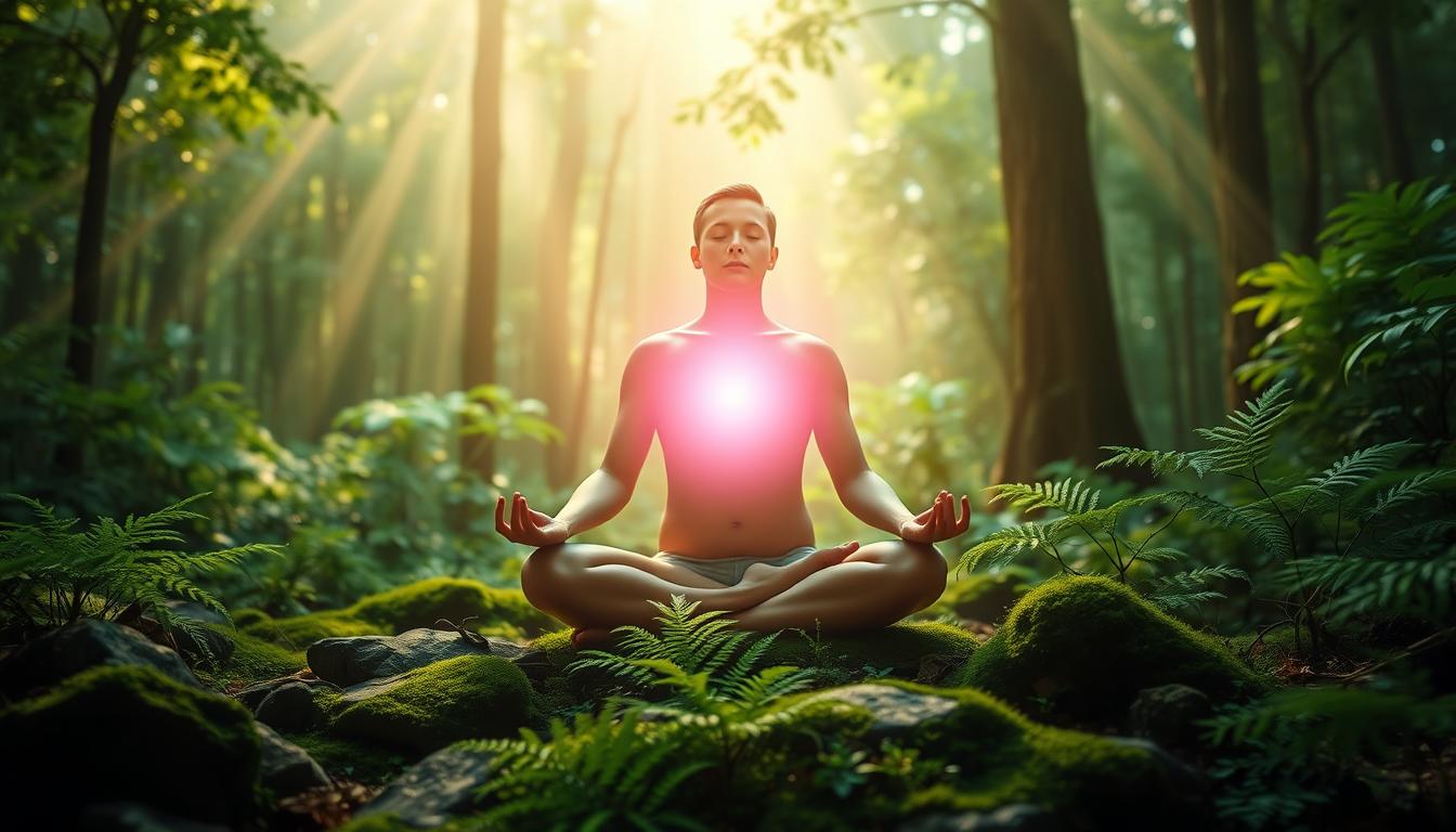 pink heart chakra meditation