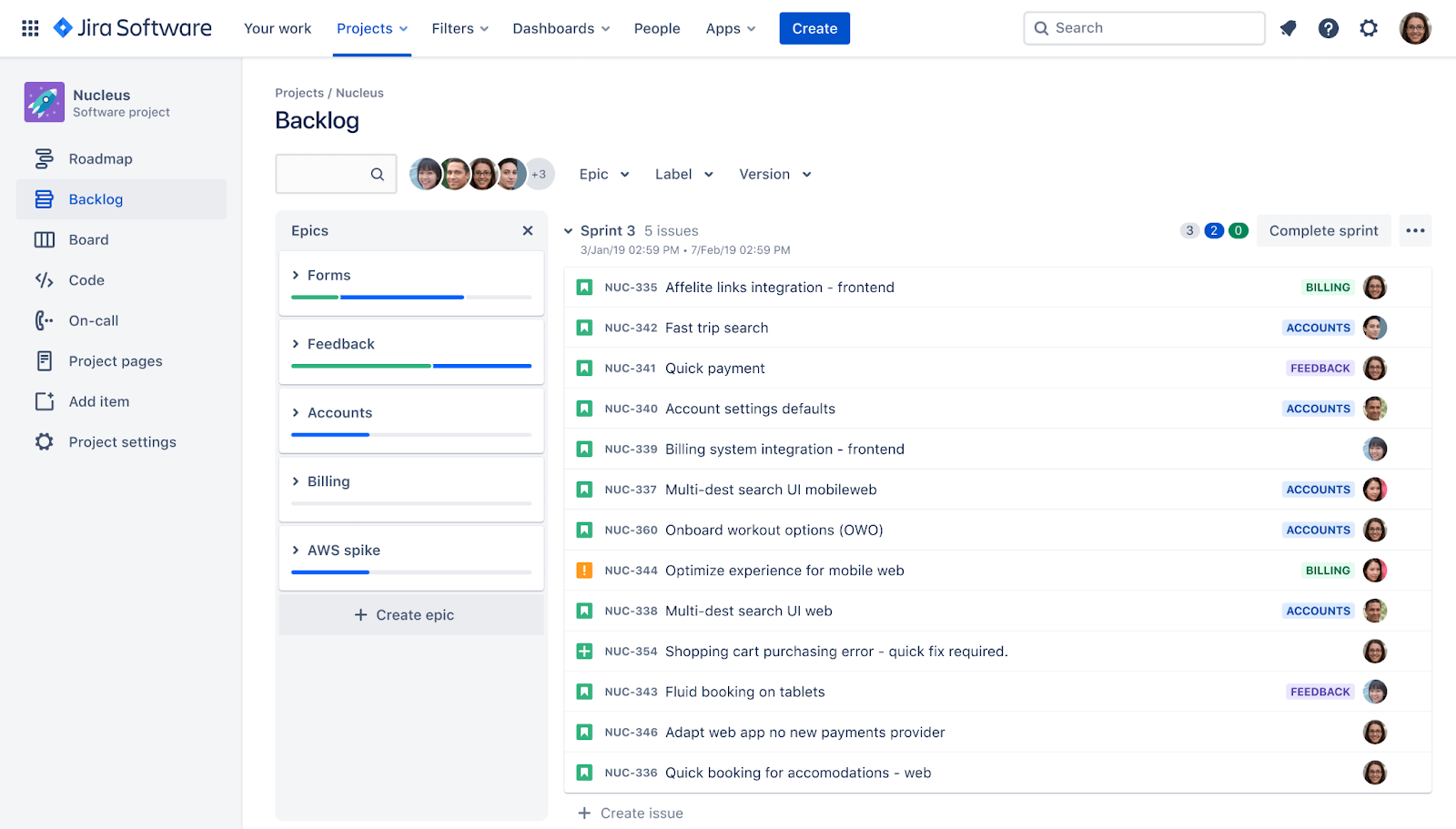 Jira project management tool