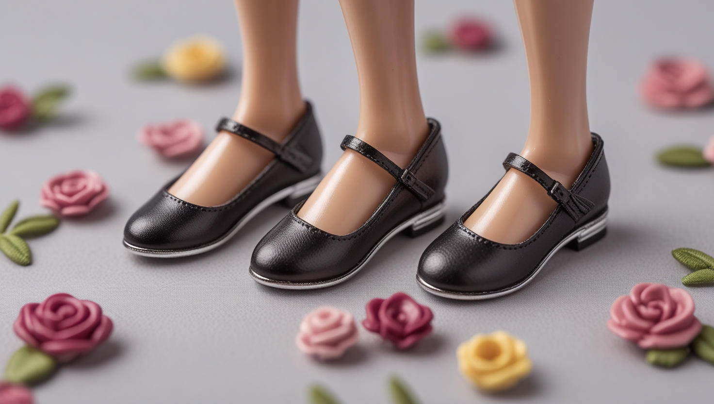 1/6 Scale Female Flat Shoes