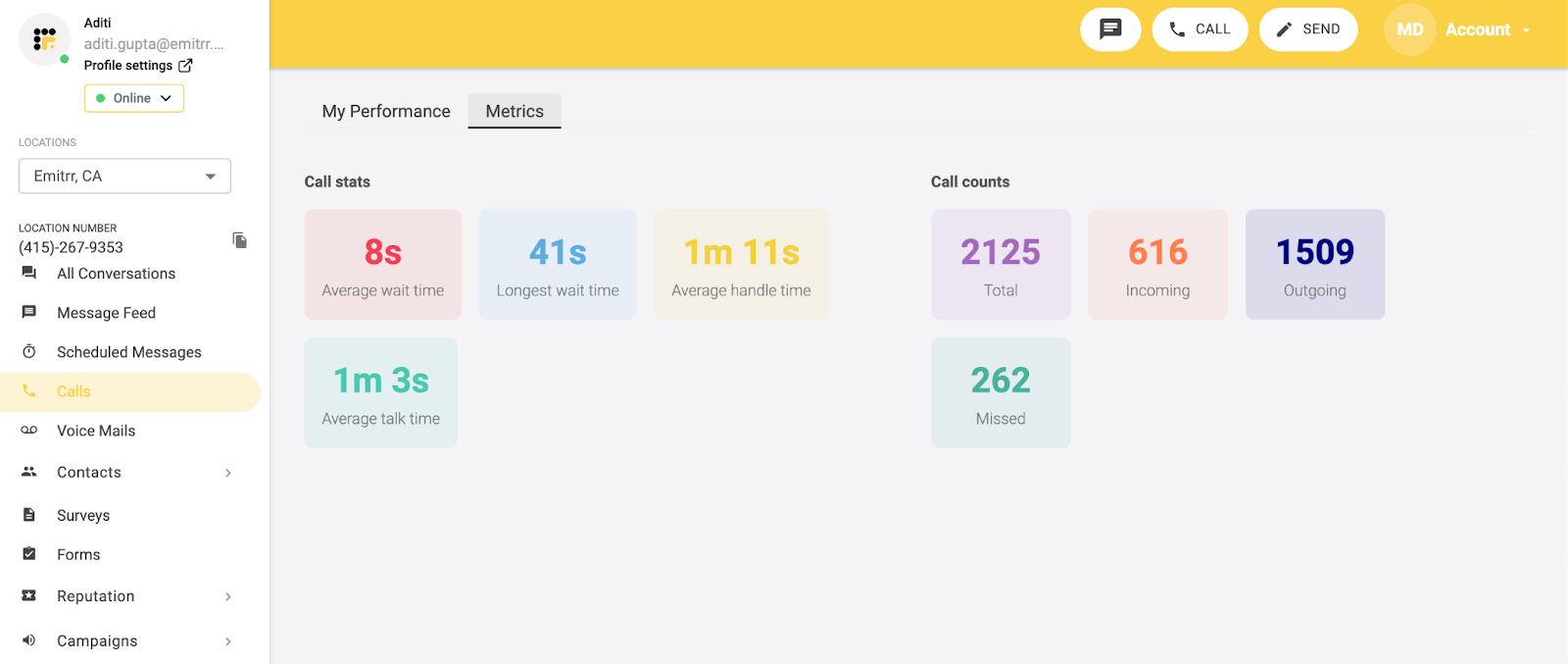 Emitrr metrics 