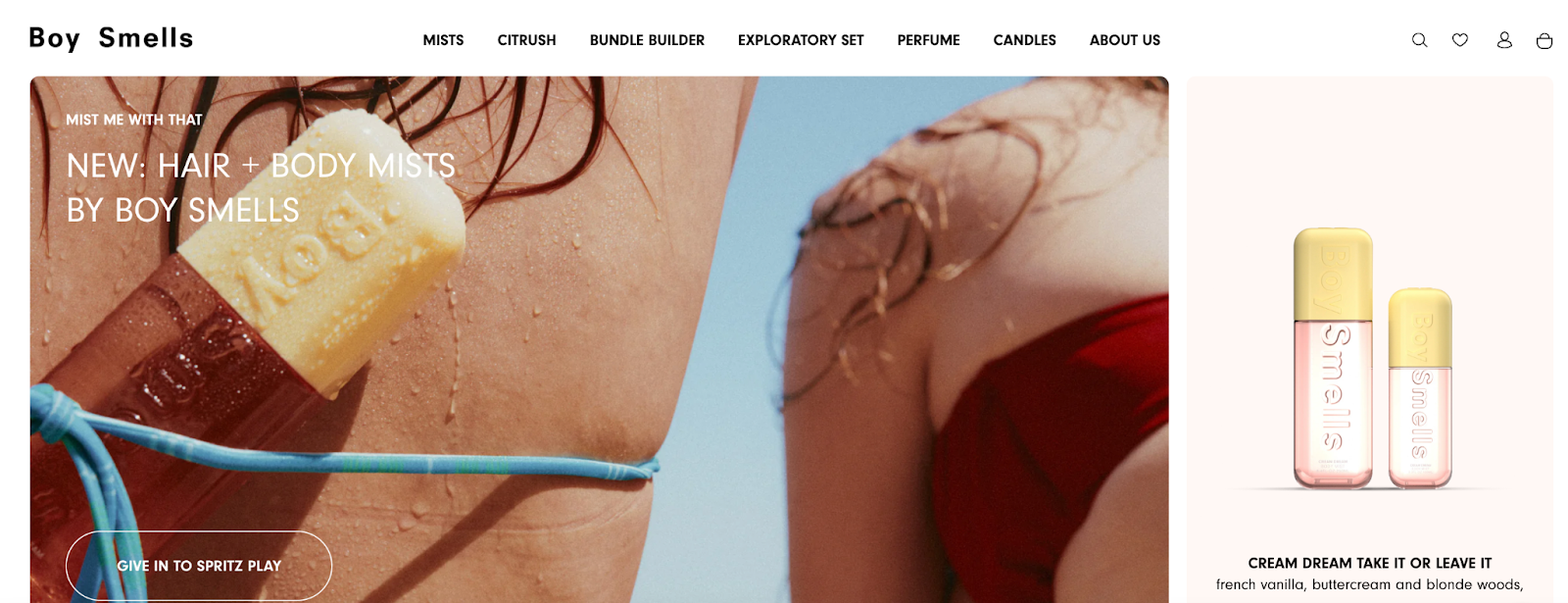 boy smells website homepage image
