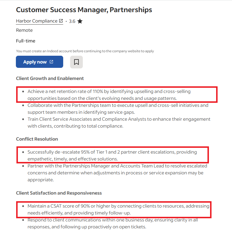 Customer Success Manager JD