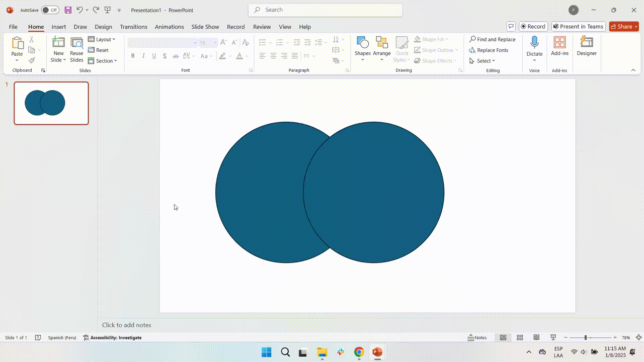 Making a Venn Diagram in PowerPoint