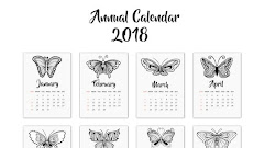 Calendar Â With Butterflies