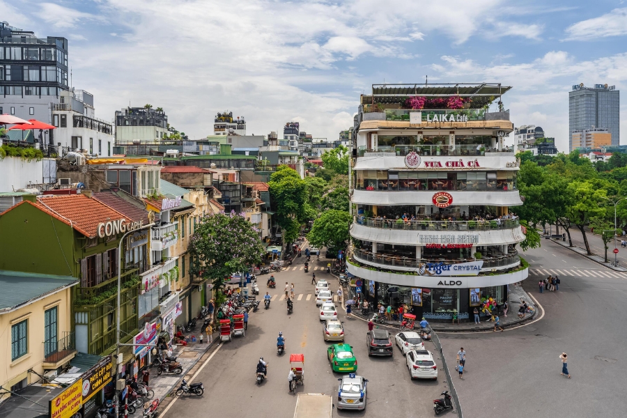 Highlands Coffee in the Shark Jaw Hanoi