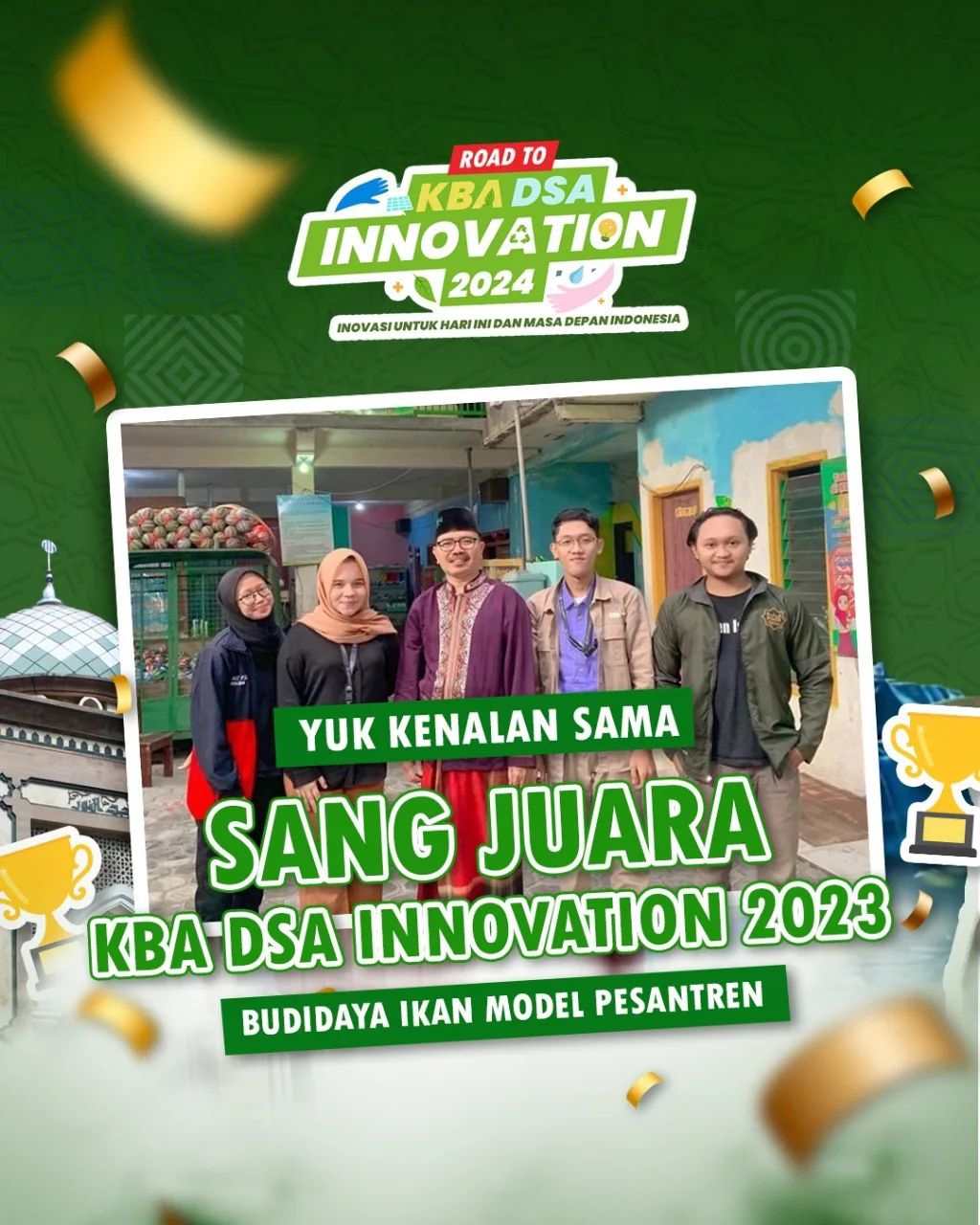 Budidaya Lele Pesantren, Antarkan PP Baitus Surur Raih Juara KBA DSA Innovation 2023