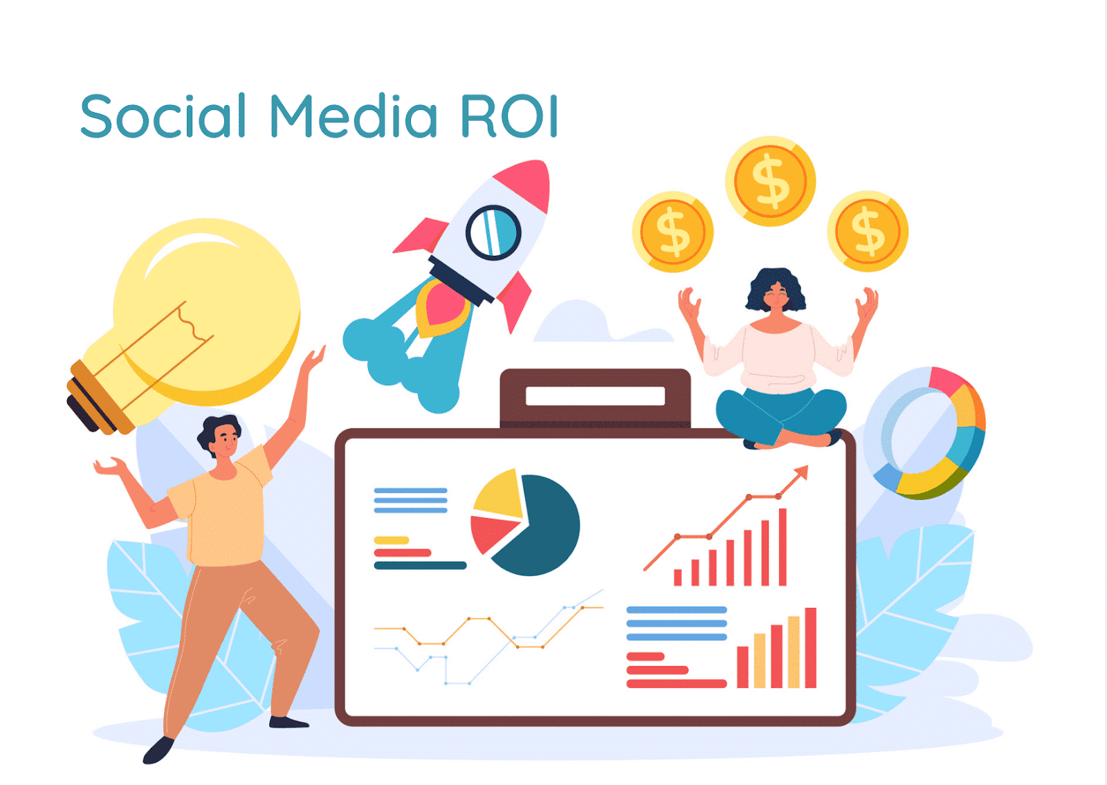 What is the role of ROI in social media?