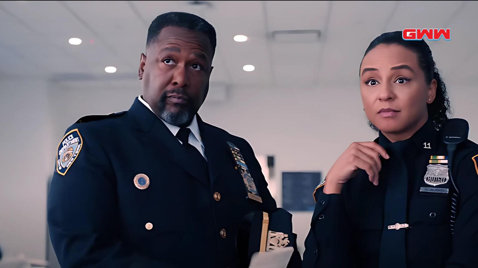 Elsbeth Season 2: Wendell Pierce as Captain C.W. Wagner and Carra Patterson as Officer Kaya Blanke