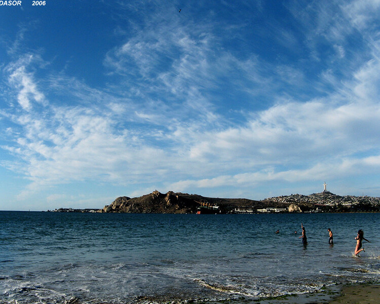 Playa Herradura Beach with people enjoying.