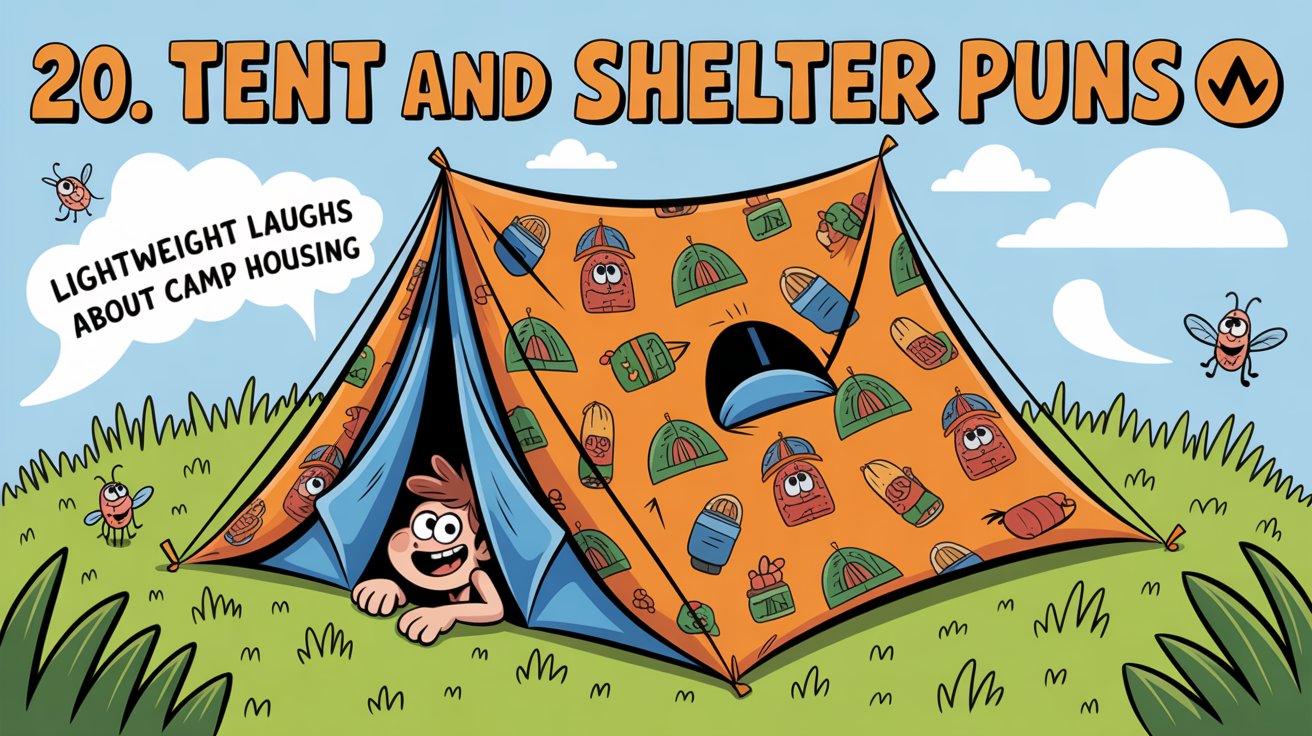 20. Tent and Shelter Puns ⛺😂
