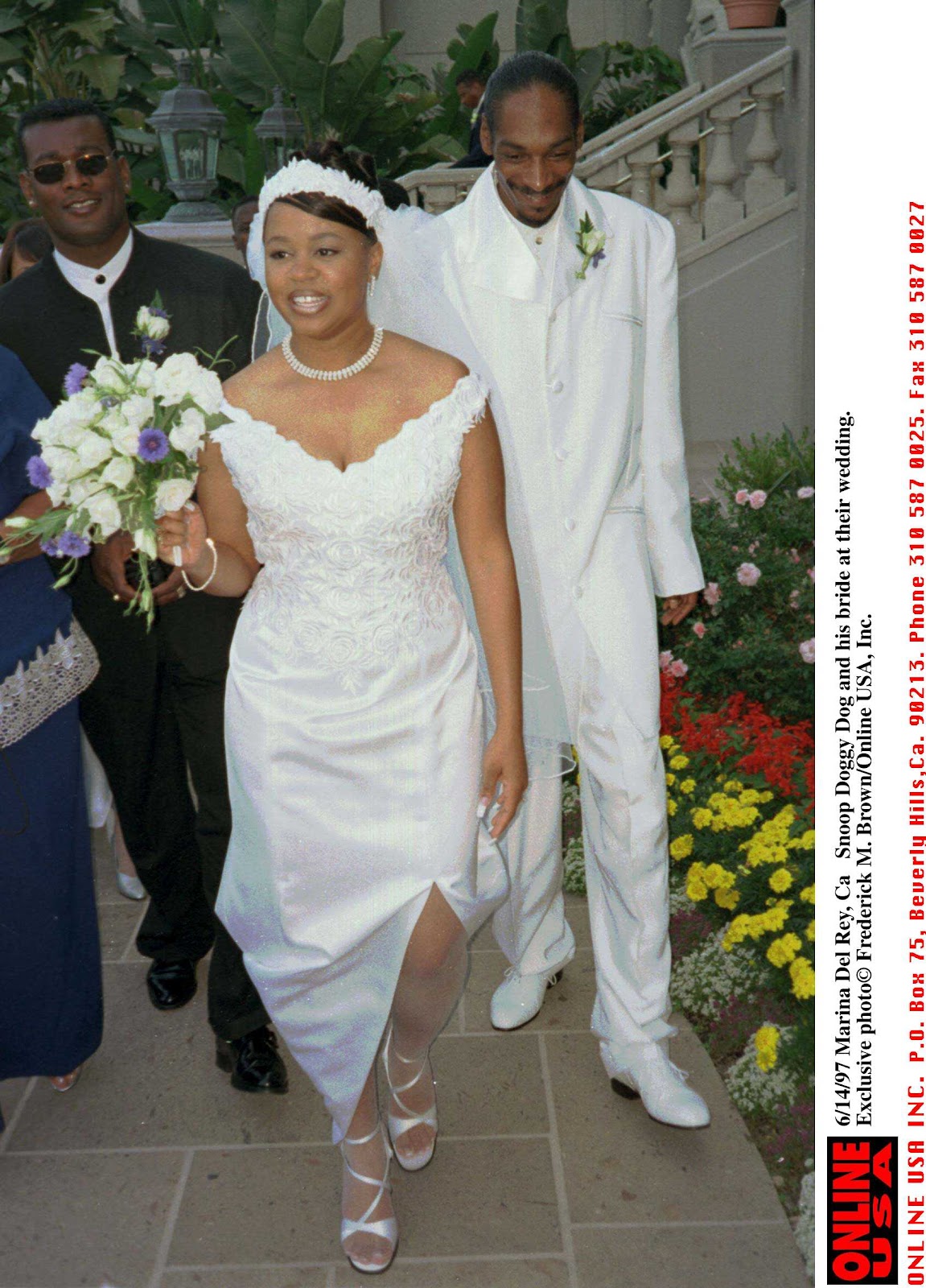 Snoop Dogg and Shante Broadus on their wedding on June 14, 1997 | Source: Getty Images