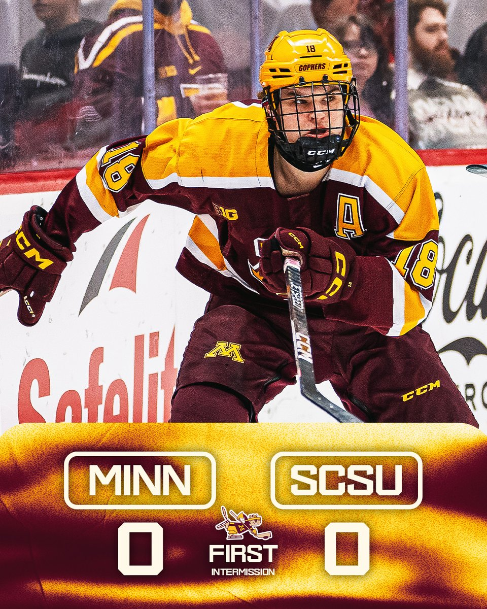 Minnesota Gophers scoreless after the 1st period.