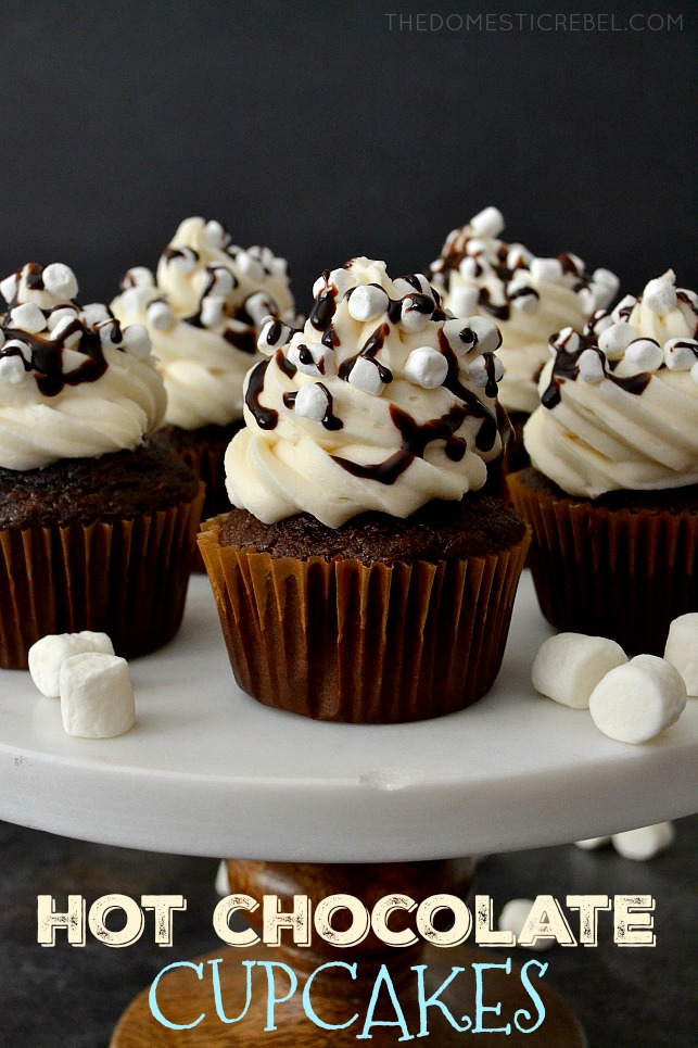 HOT CHOCOLATE CUPCAKES