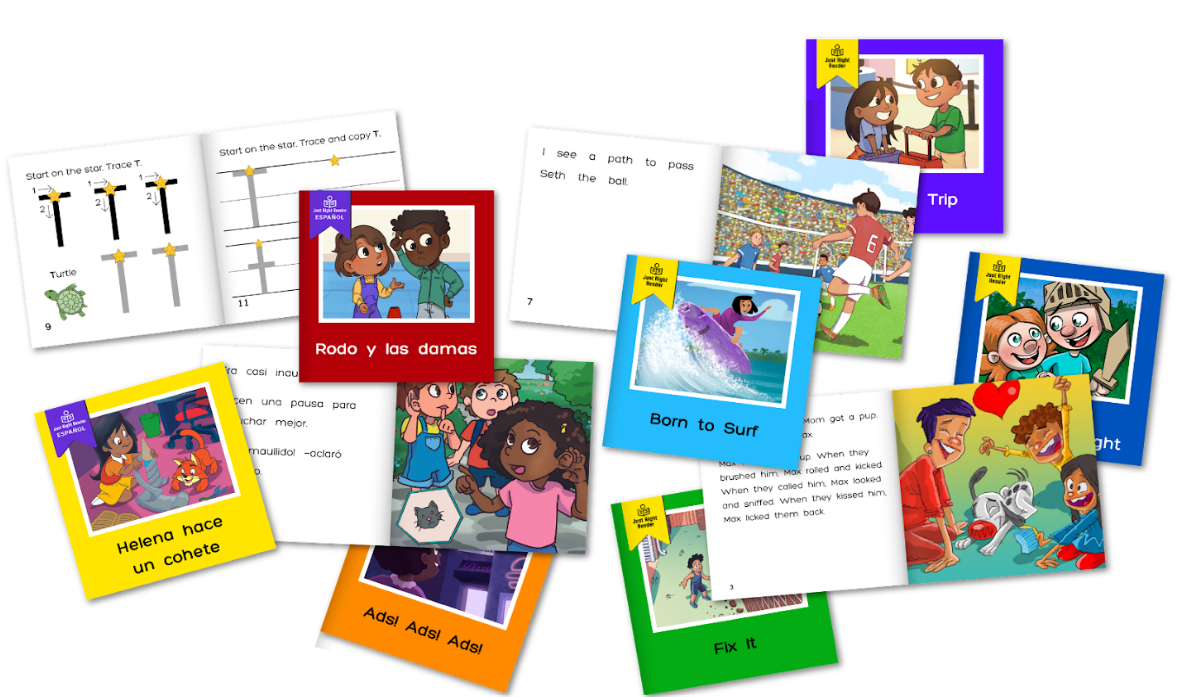 Kindergarten, 1st Grade and 2nd Grade Just Right Reader Libraries