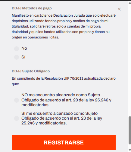 BetWarrior registro