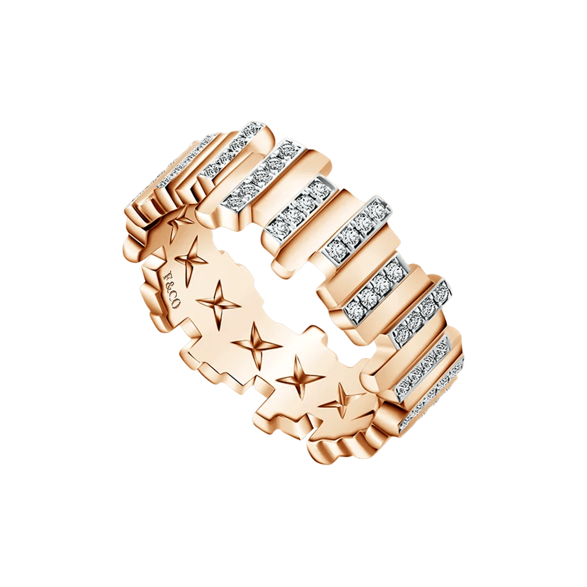 Love Poetry Amorem Diamond Couple Ring, Rose Gold