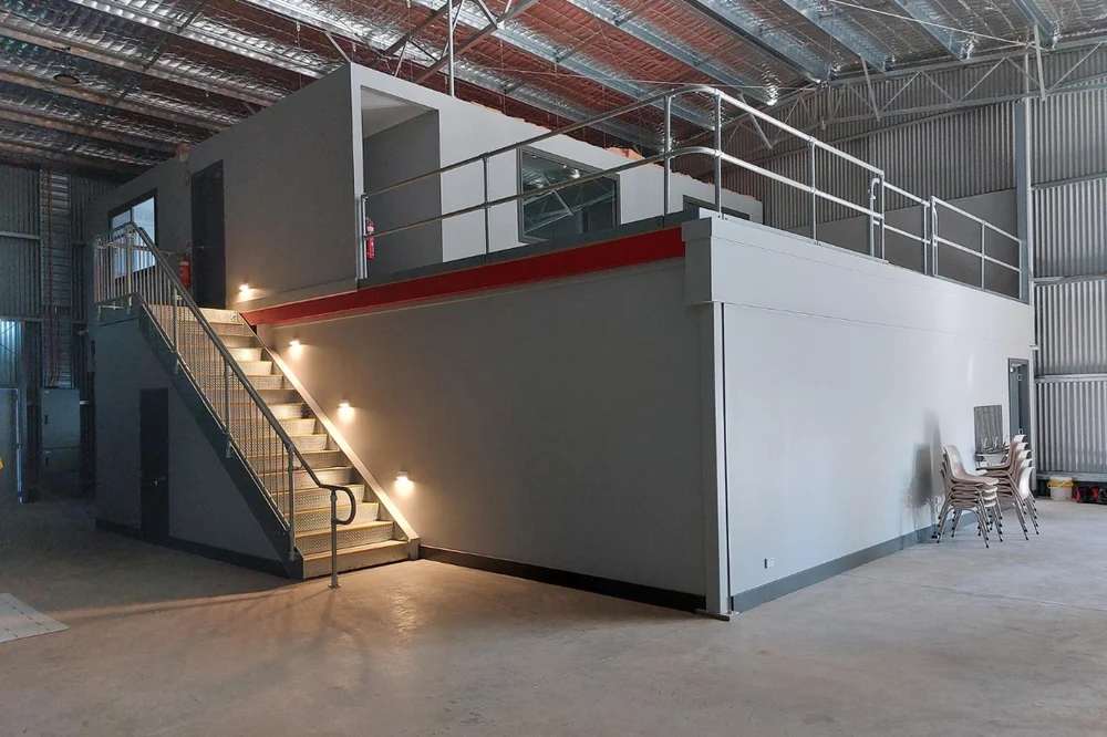 mezzanine floor office