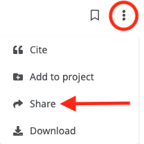 tools and share button screenshot