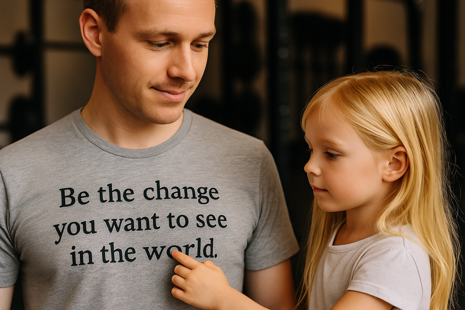 LifeUP Health Coaching LLC - Helping parents get healthy through diet, exercise and sleep. A blonde girl touches a quote