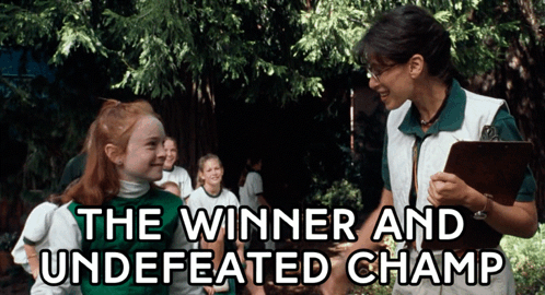 the winner and undefeated champ is shown in a movie