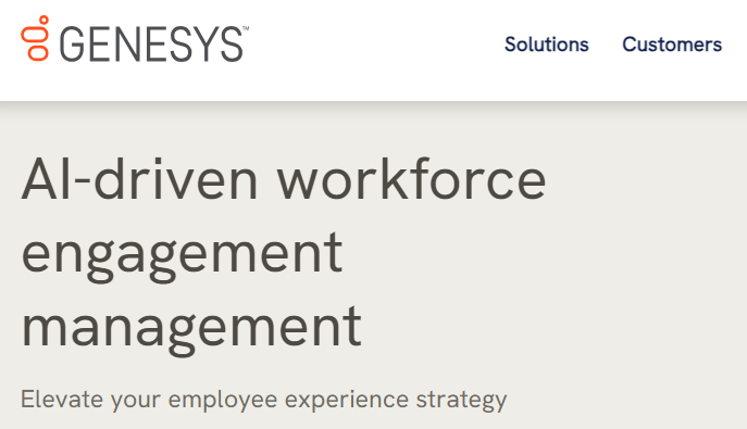 Genesys – Best For Customer Experience