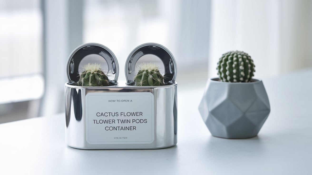 how to open a cactus flower twin pods sativa container