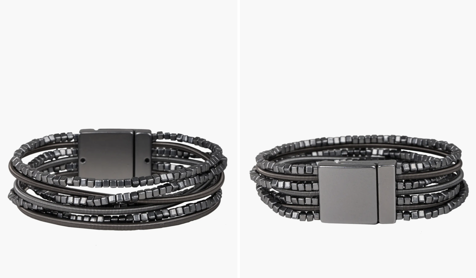 SAACHI Gunmetal Layered Bracelet $29.97 $72.00 (58% OFF)