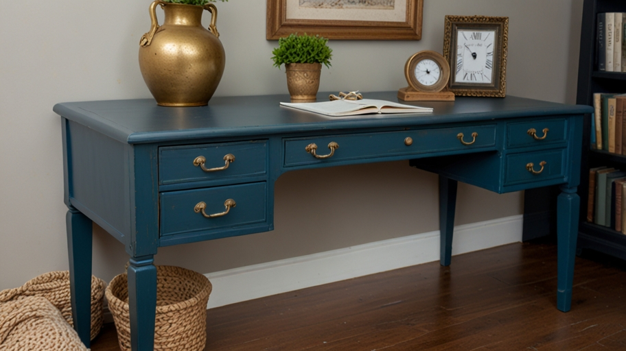 Brume Marine Chalk Paint Ideas for Desk