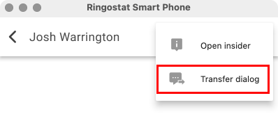 Ringostat Smart Phone, translation of a dialog in the messenger