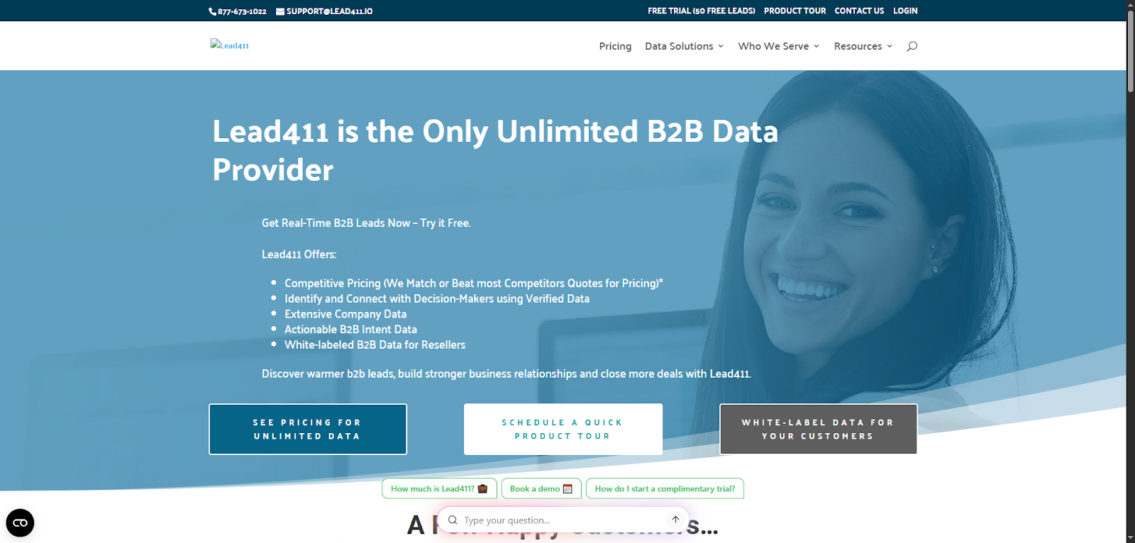 sales lead databases and one of them - lead411