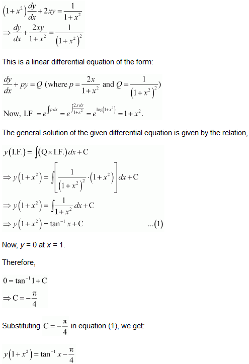 NCERT Solutions class 12 Maths Differential Equations