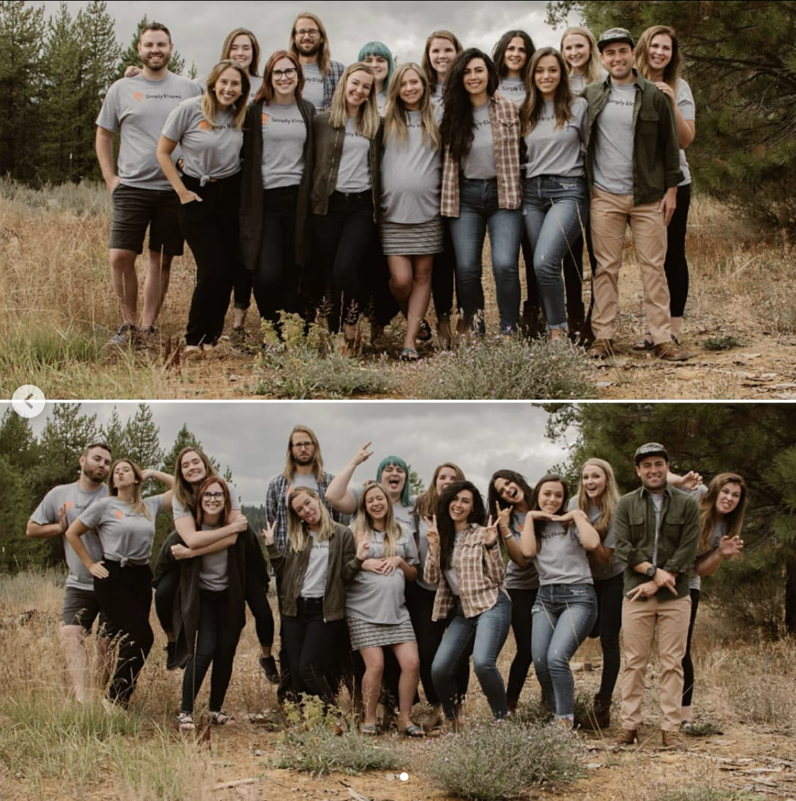 Simply Eloped team in 2019 at a team retreat