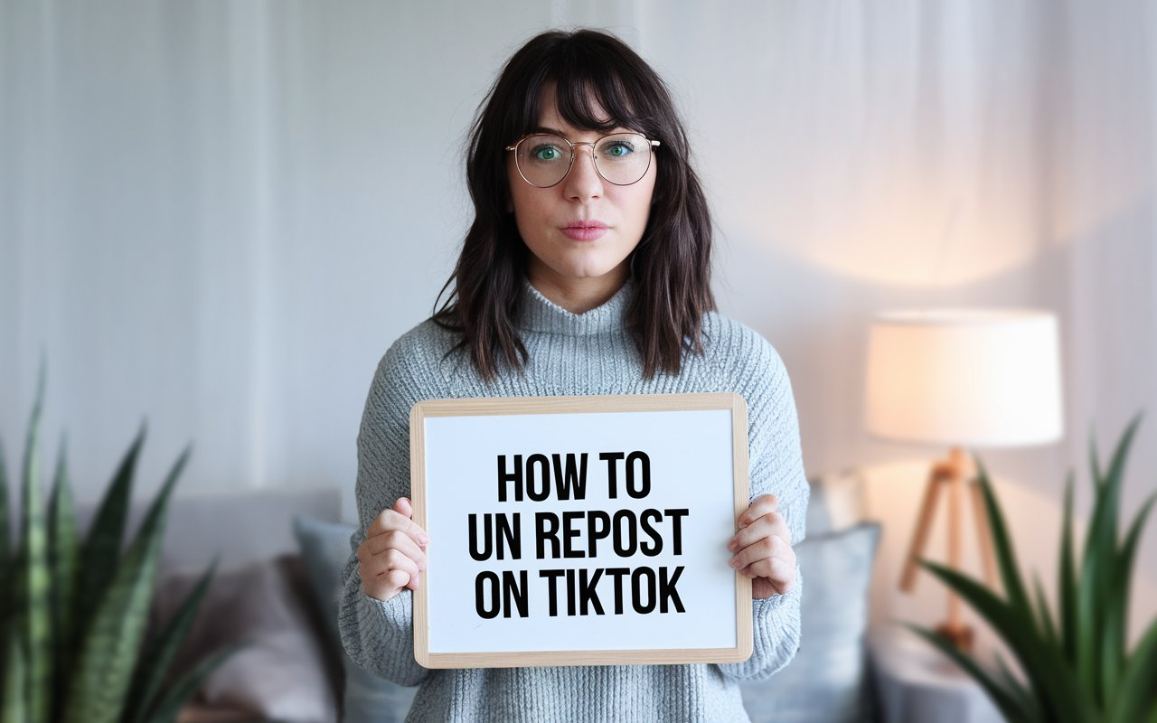 Allintitle:how to un repost on TikTok