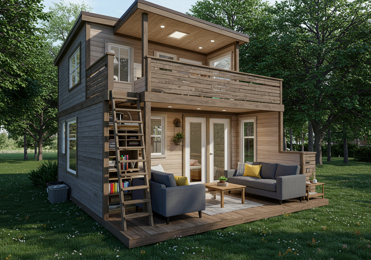 Multi-Level Compact Living Spaces