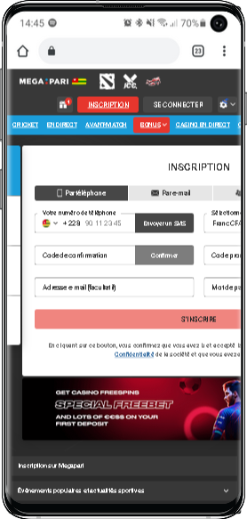 Comment s’inscrire rapidement sur Megapari ? 2