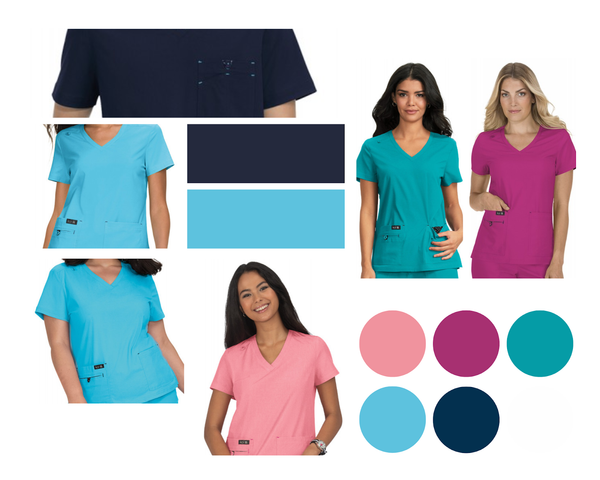 Scrub guide cool tones