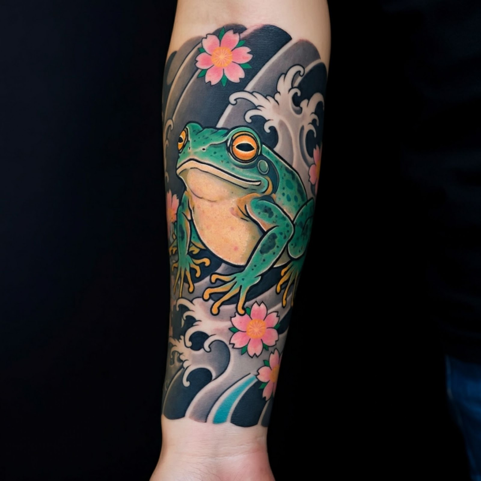 Japanese Frog Tattoo