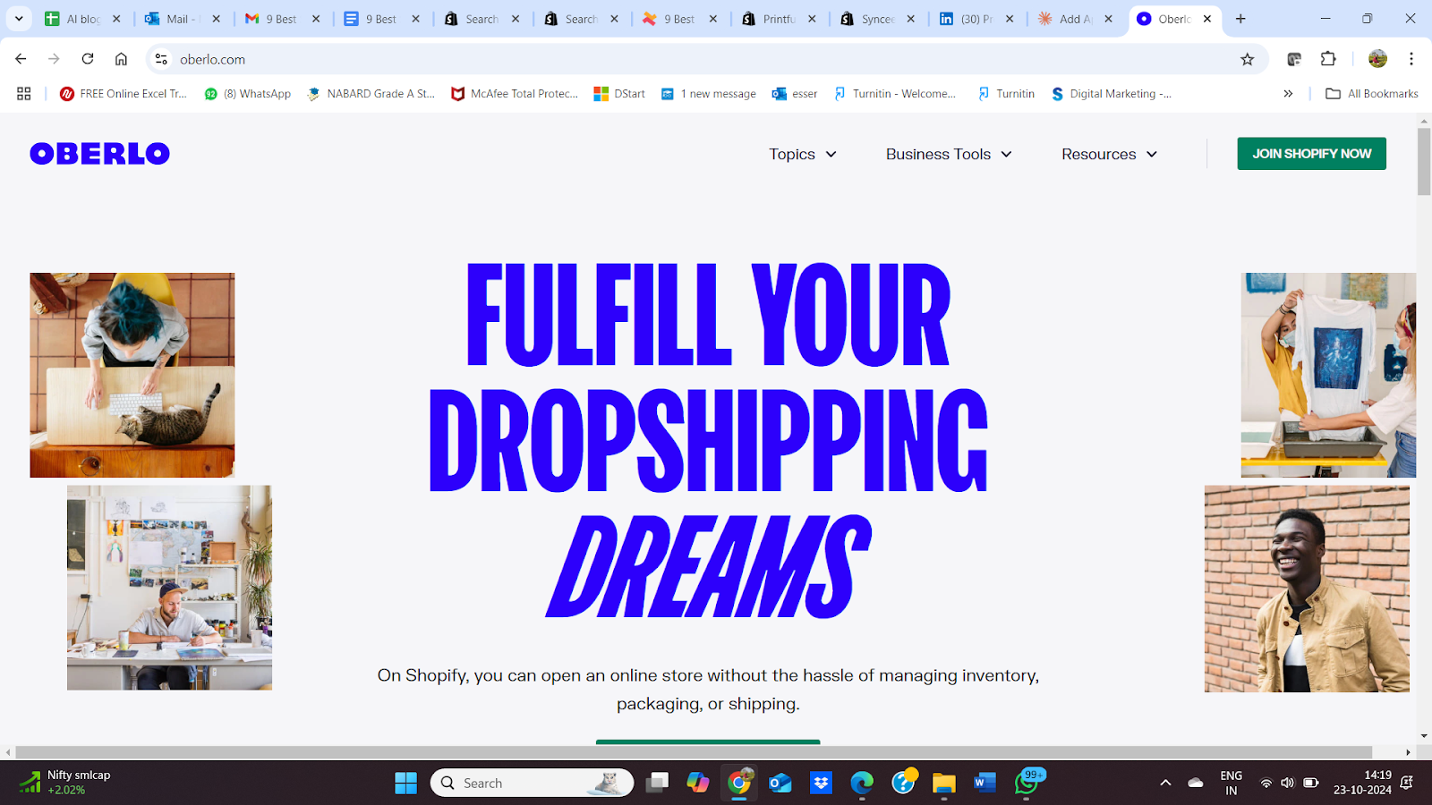 Oberlo Drop Shipping App in F22 Labs