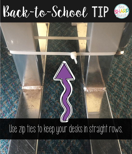 Great back to school tips and classroom hacks! You won't want to miss these tips for classroom organization or the back to school FREEBIE!
