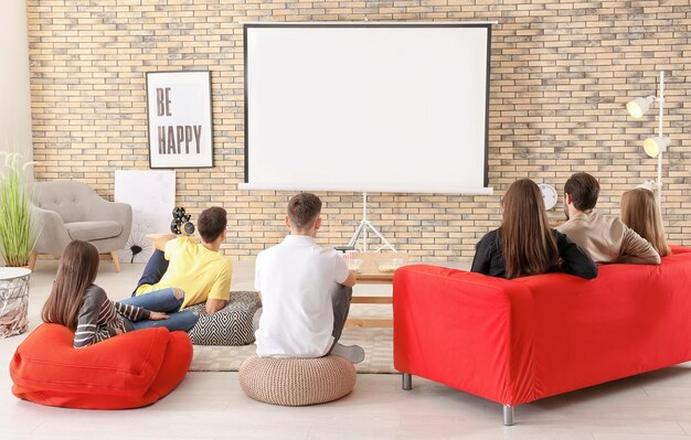 Projector screen small living room