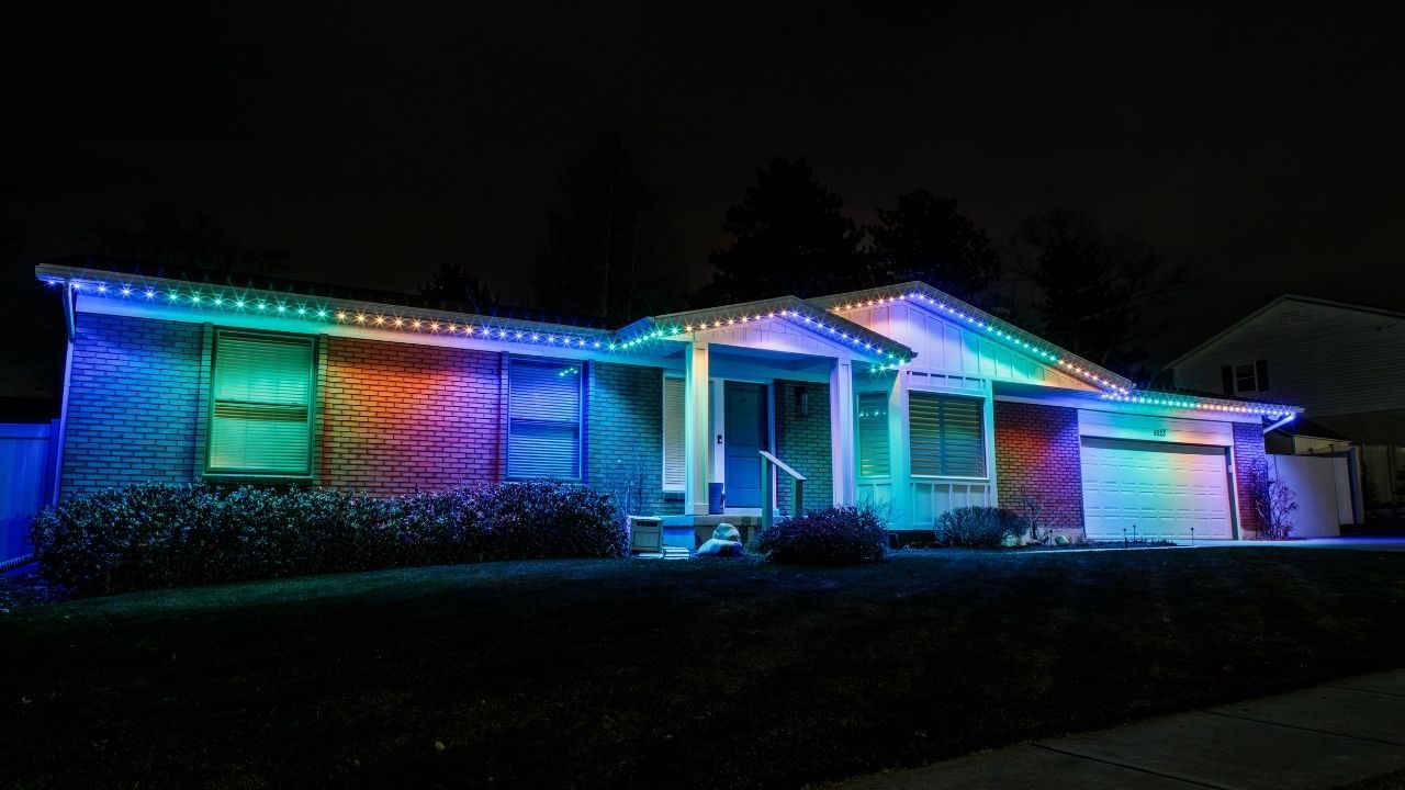 rainbow permanent Christmas lights