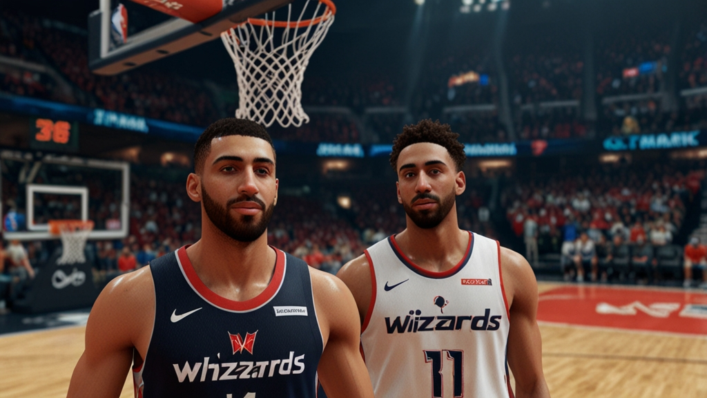 Wizards Black Jerseys Mahmood NBA 2K