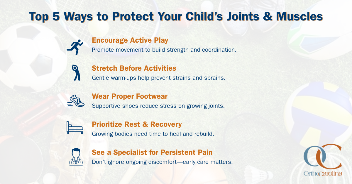 Top 5 ways to protect your child's joints & muscles