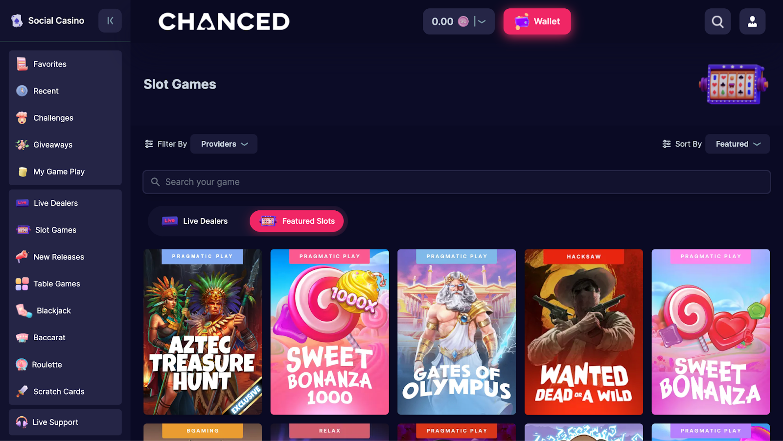 Chanced Casino Bonus Code Slots