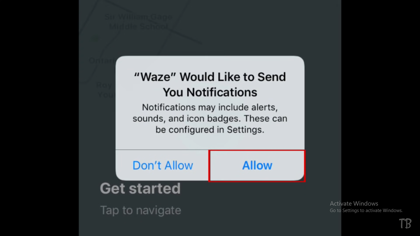 Allow Waze to Access Your Device