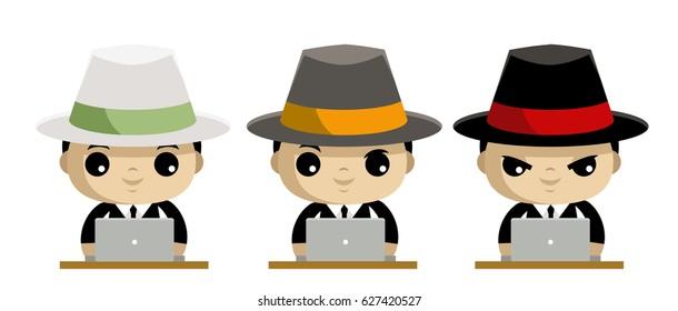 241 Hacker Grey Hat Stock Vectors and Vector Art | Shutterstock