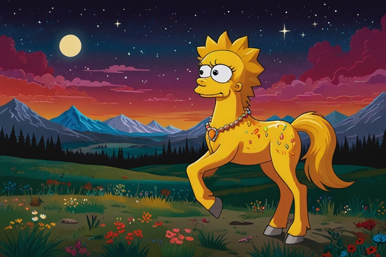 Angelauxes Lisa Simpson Horse